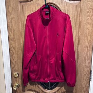 Jordan Full Zip Track Jacket Men's XL‎ Red Athletic Lightweight Activewear